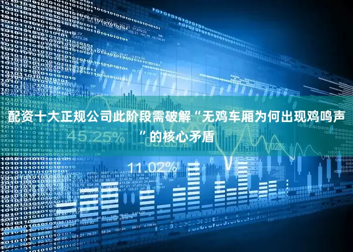 配资十大正规公司此阶段需破解“无鸡车厢为何出现鸡鸣声”的核心矛盾